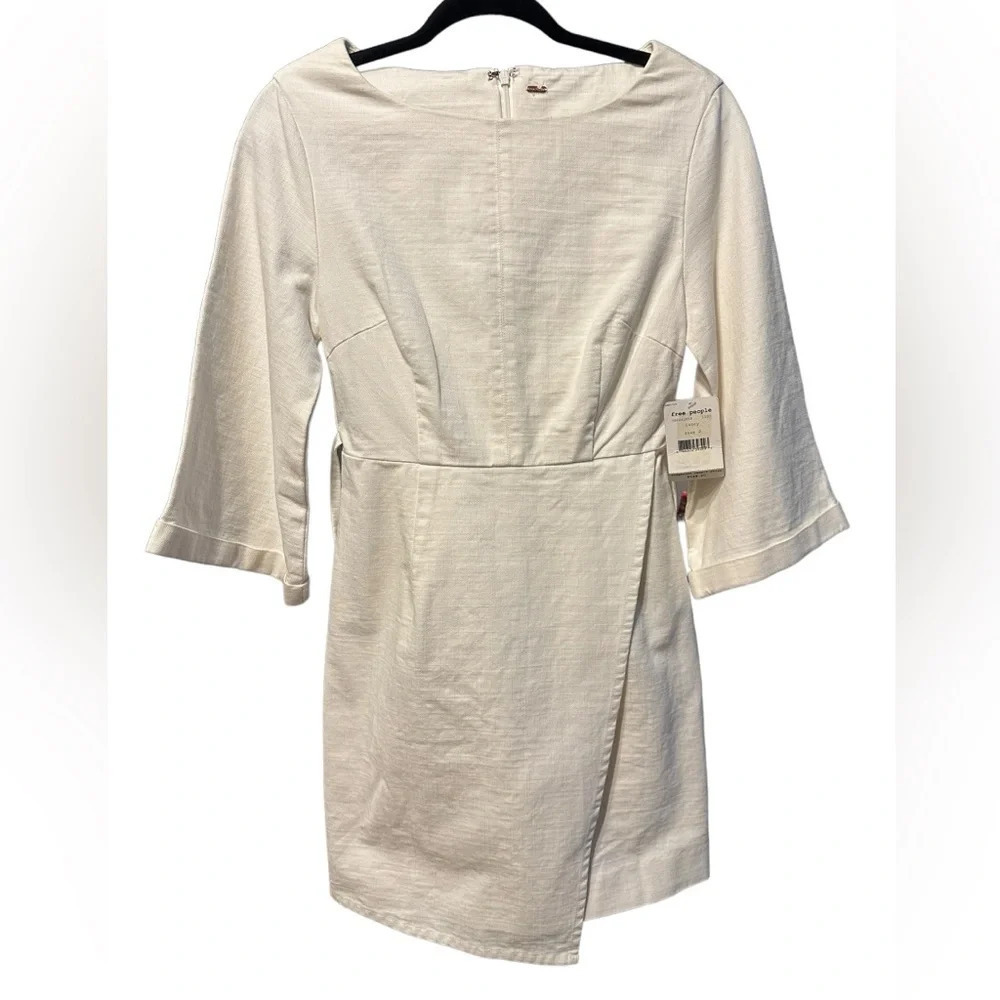Free People Ivory longsleeve mini dress size 2